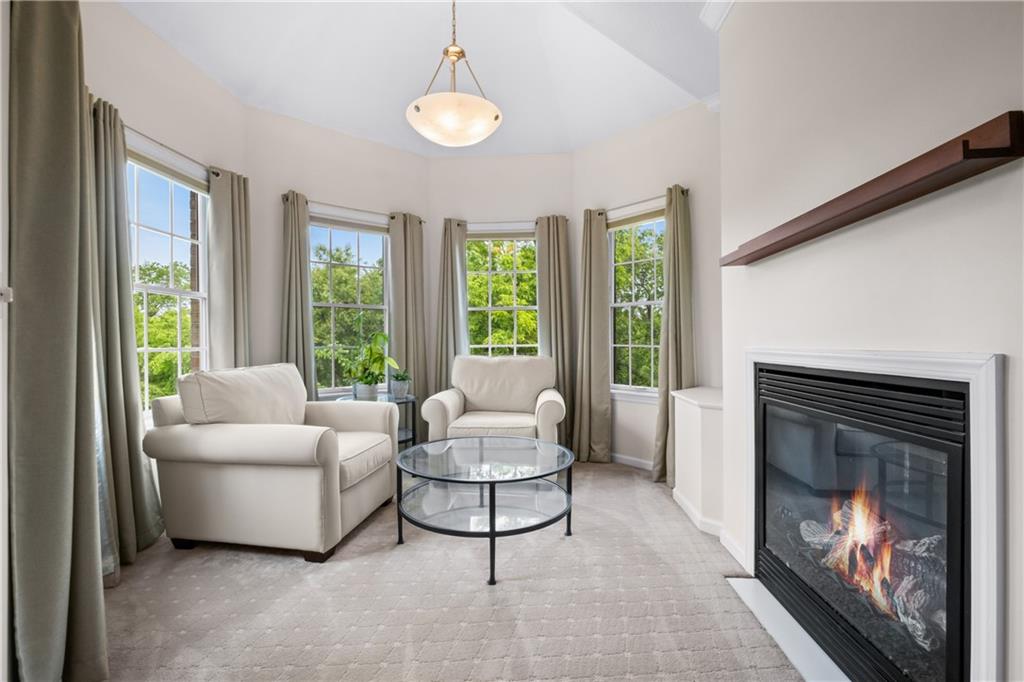 110 Marcur Lane Monaca, PA 15061 - Photo 26 of 50 a living room with furniture and a fireplace