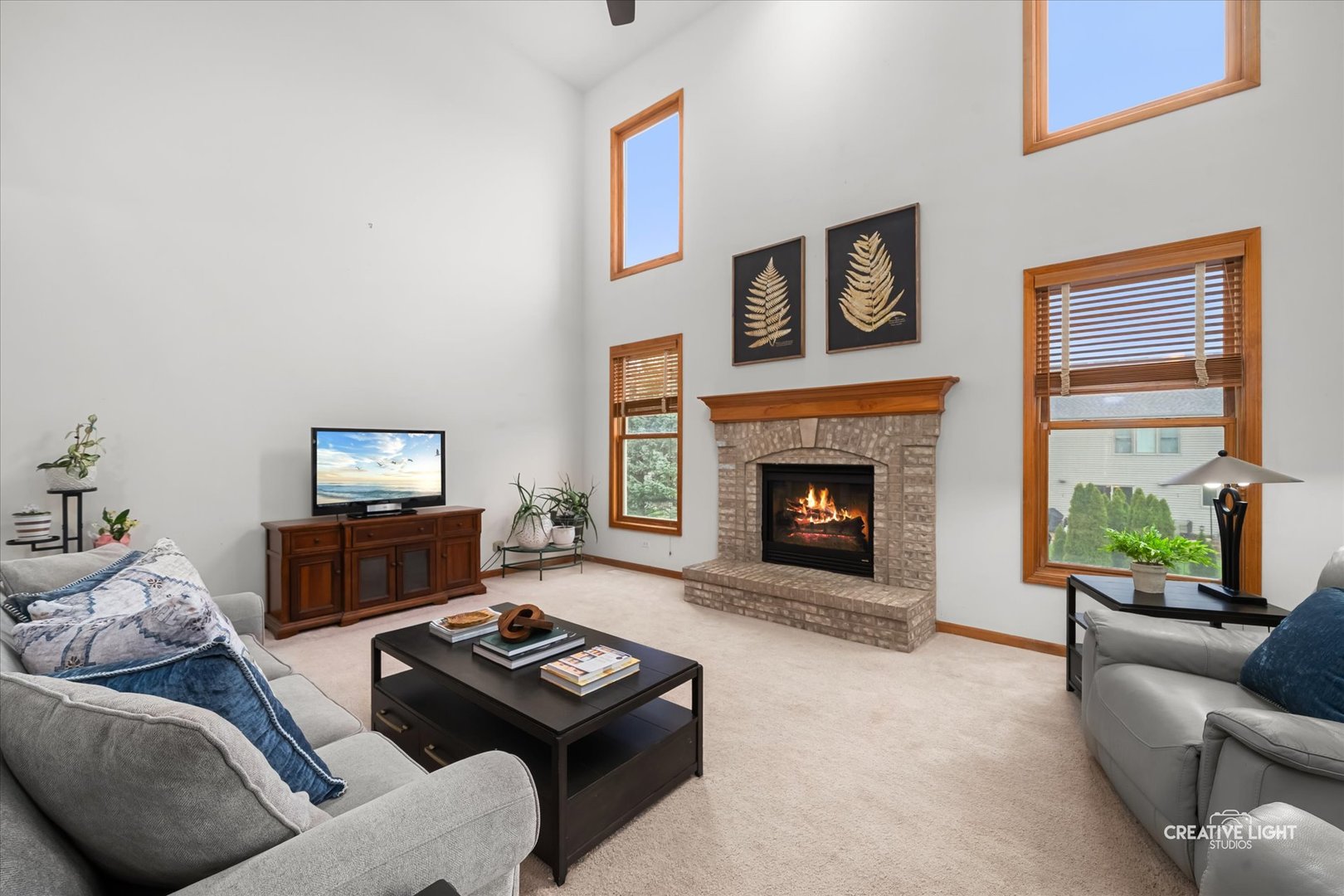 201 Violet Lane Batavia, IL 60510 - Photo 13 of 47 a living room with furniture a window and a fireplace