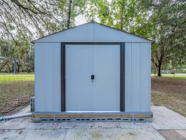 a backyard of a house