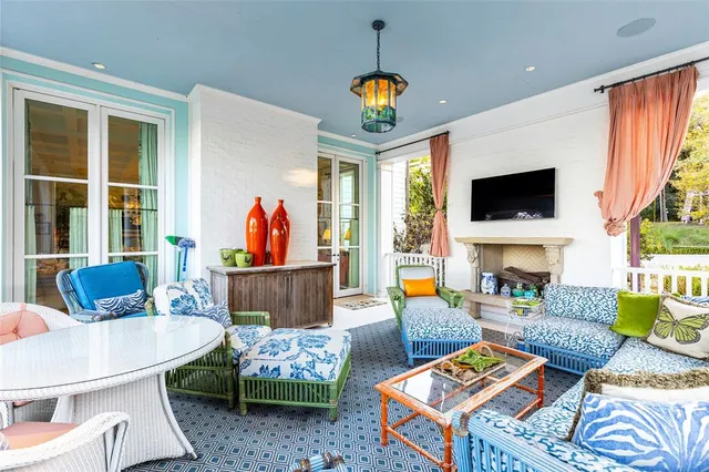 a view of a house with a porch