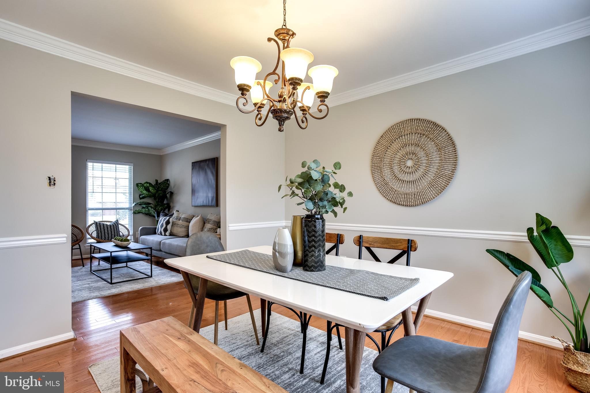 14212 Twig Road Silver Spring, MD 20905 - Photo 6 of 36 Bright Dining Room opens to Living Room