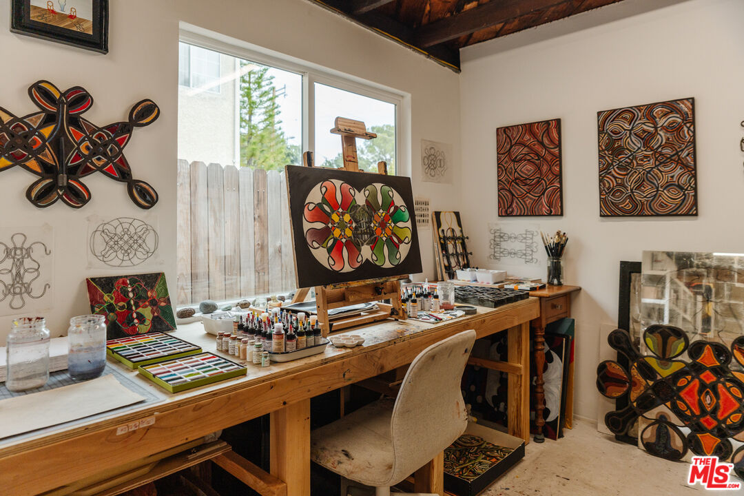 6457 Tokay Road Tujunga, CA 91042 - Photo 35 of 53 a view of a workspace with furniture and toys