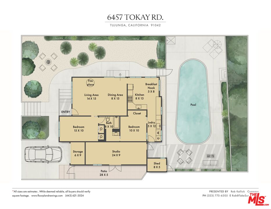 6457 Tokay Road Tujunga, CA 91042 - Photo 53 of 53 a black and white photo of a living room