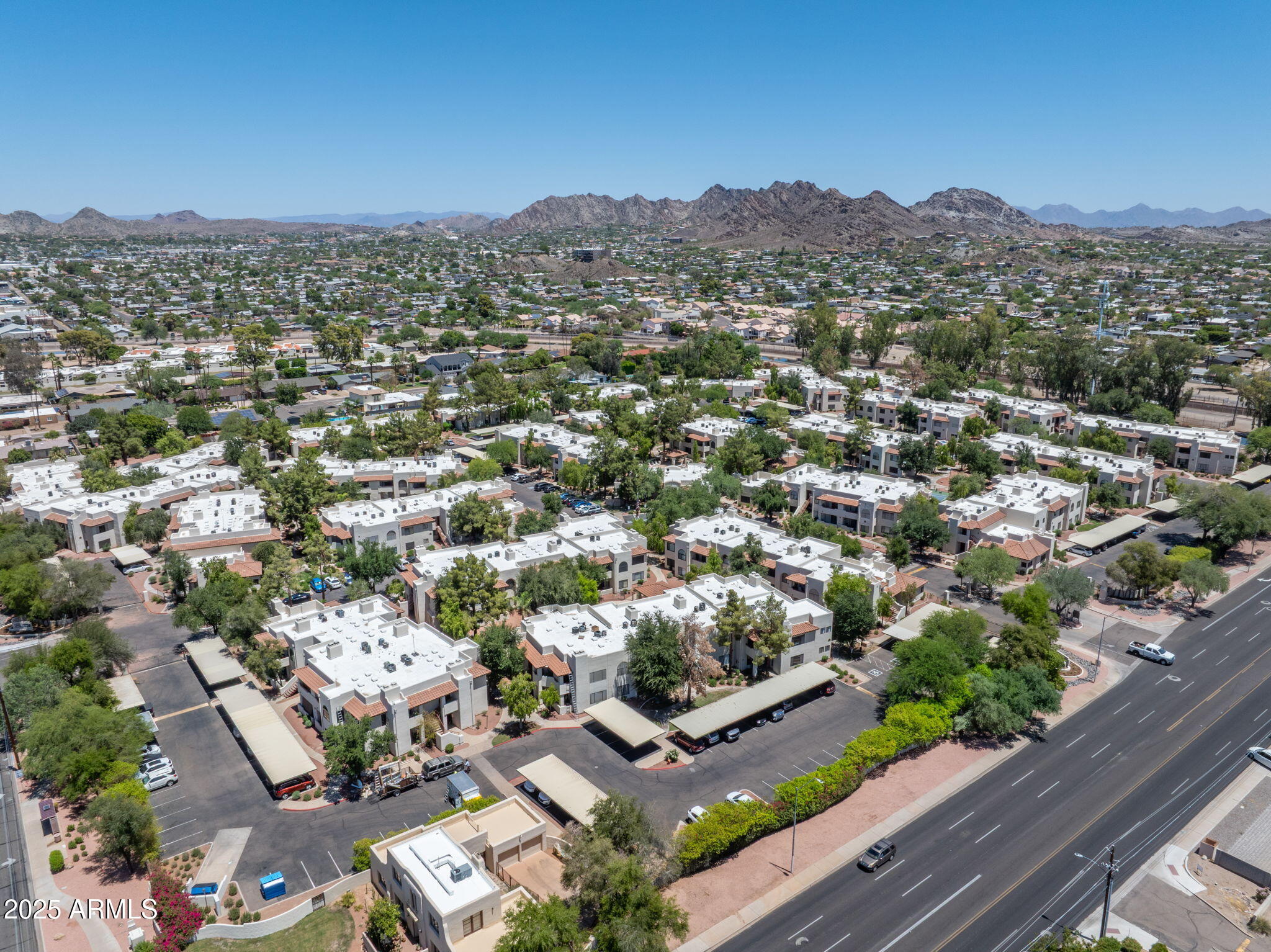 750 East Northern Avenue, Unit 1089 Phoenix, AZ 85020 - Photo 31 of 36 an aerial view of residential house with outdoor space
