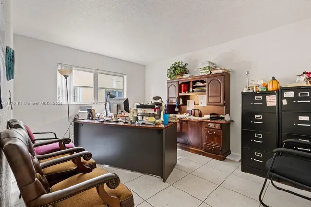 a room with furniture