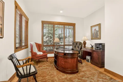 a room with furniture and windows