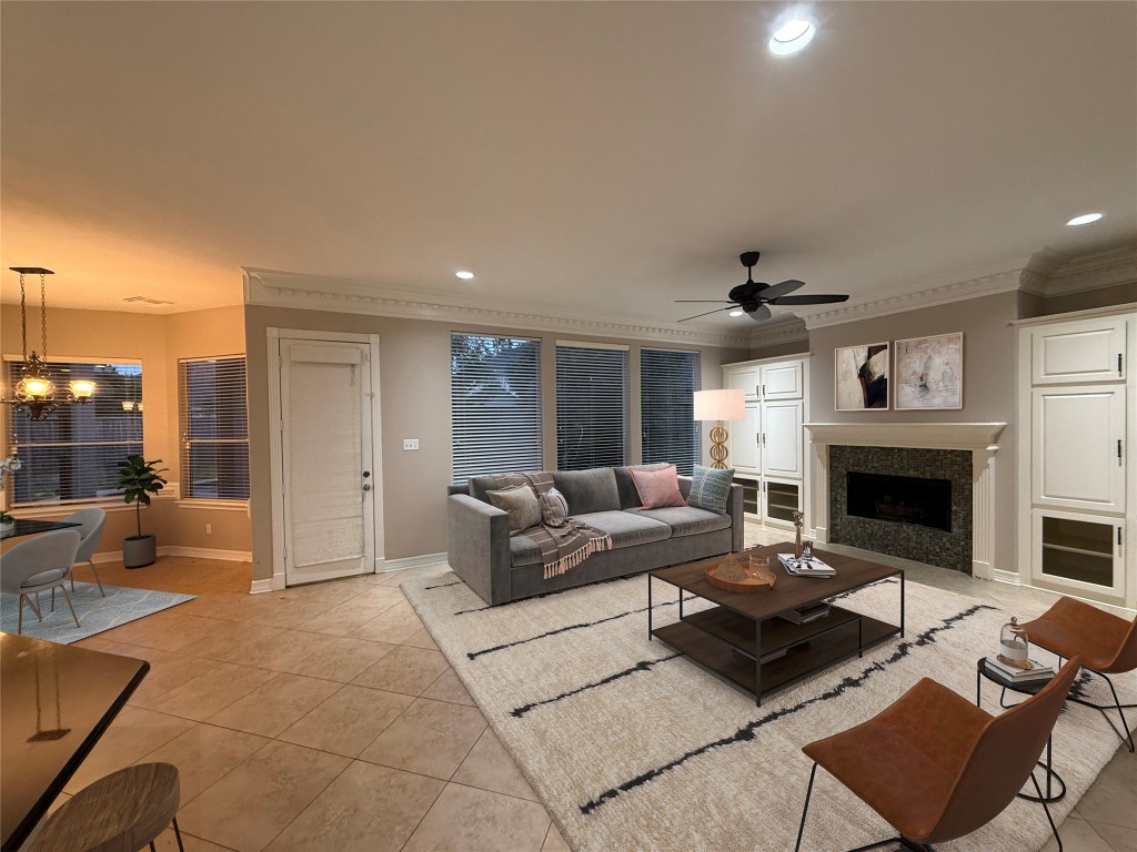 13523 Pegasus Road Cypress, TX 77429 - Photo 2 of 36 a living room with furniture and a fireplace