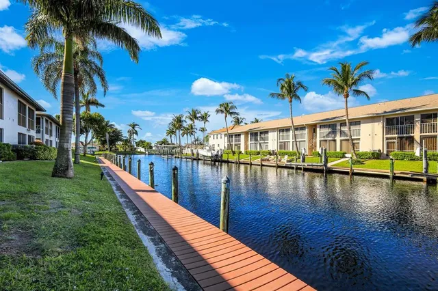 a view of a garden from a building