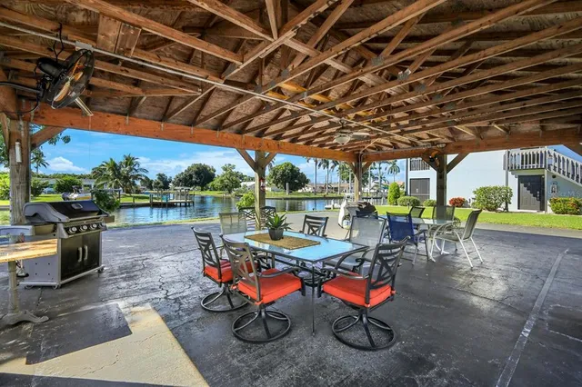 a view of outdoor space with entertaining space