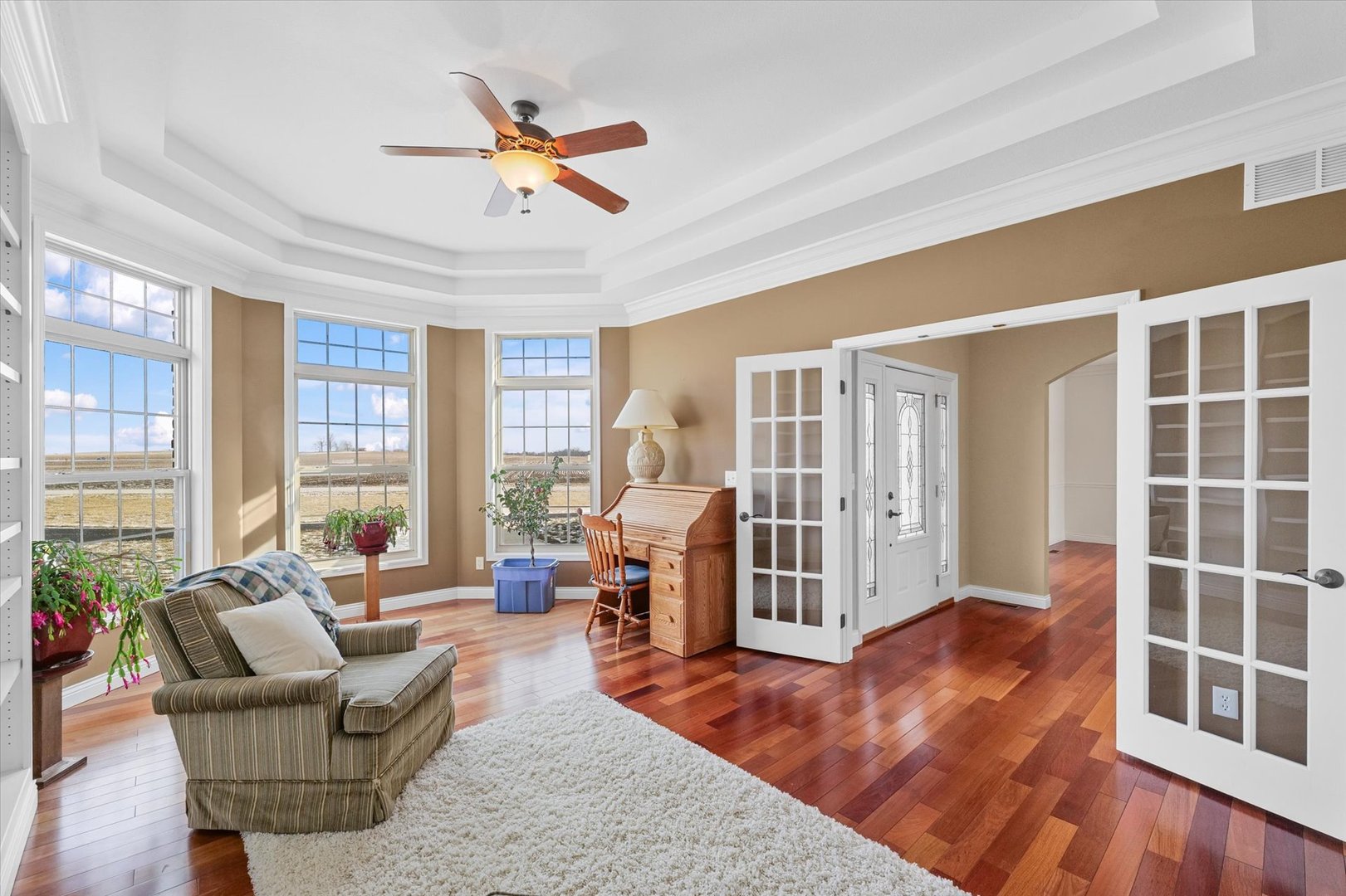 2595 500 East Mahomet, IL 61853 - Photo 27 of 84 a living room with furniture and a large window