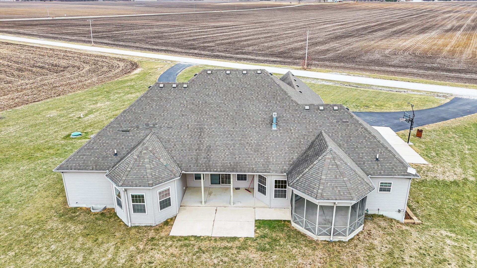 2595 500 East Mahomet, IL 61853 - Photo 57 of 84 a aerial view of a house with a yard