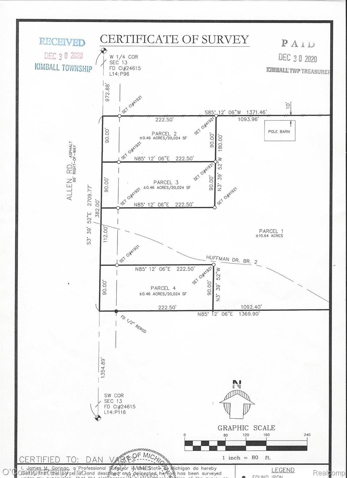 3 Allen Road Smiths Creek, MI 48074 - Photo 2 of 2 survey pic.jpg