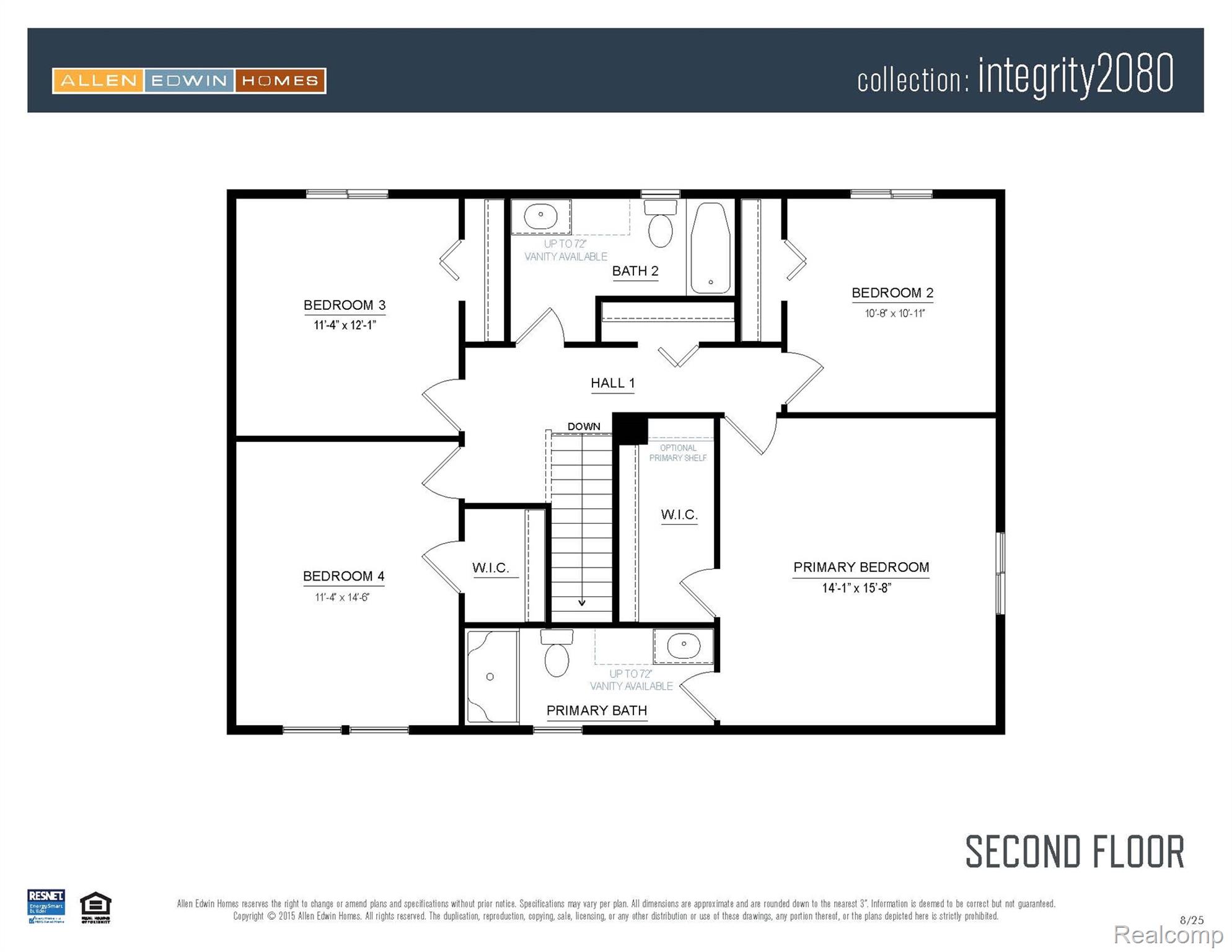 1216 Lockes Street Howell, MI 48843 - Photo 34 of 34 Standard Floor Plan-actual home may vary