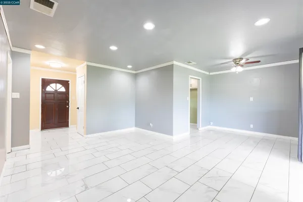 a view of an empty room