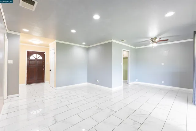 a view of an empty room