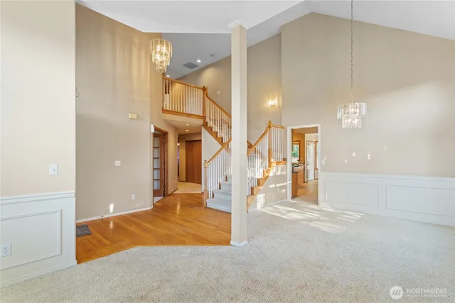 a view of an front door