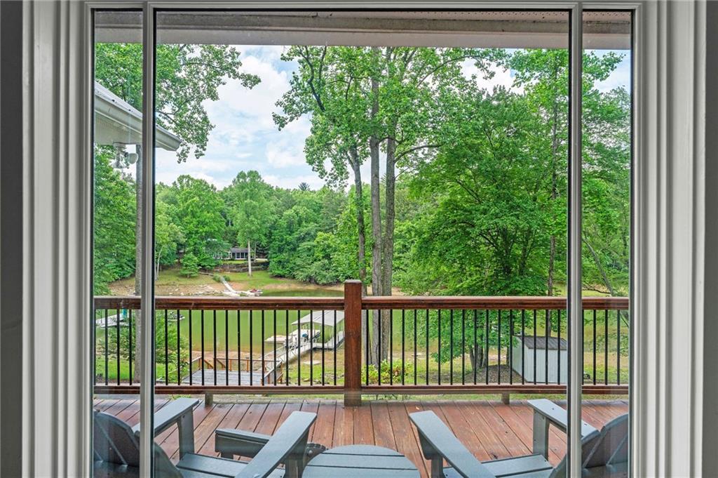 221 Reece Creek Road West Blairsville, GA 30512 - Photo 25 of 42 a view of balcony with furniture