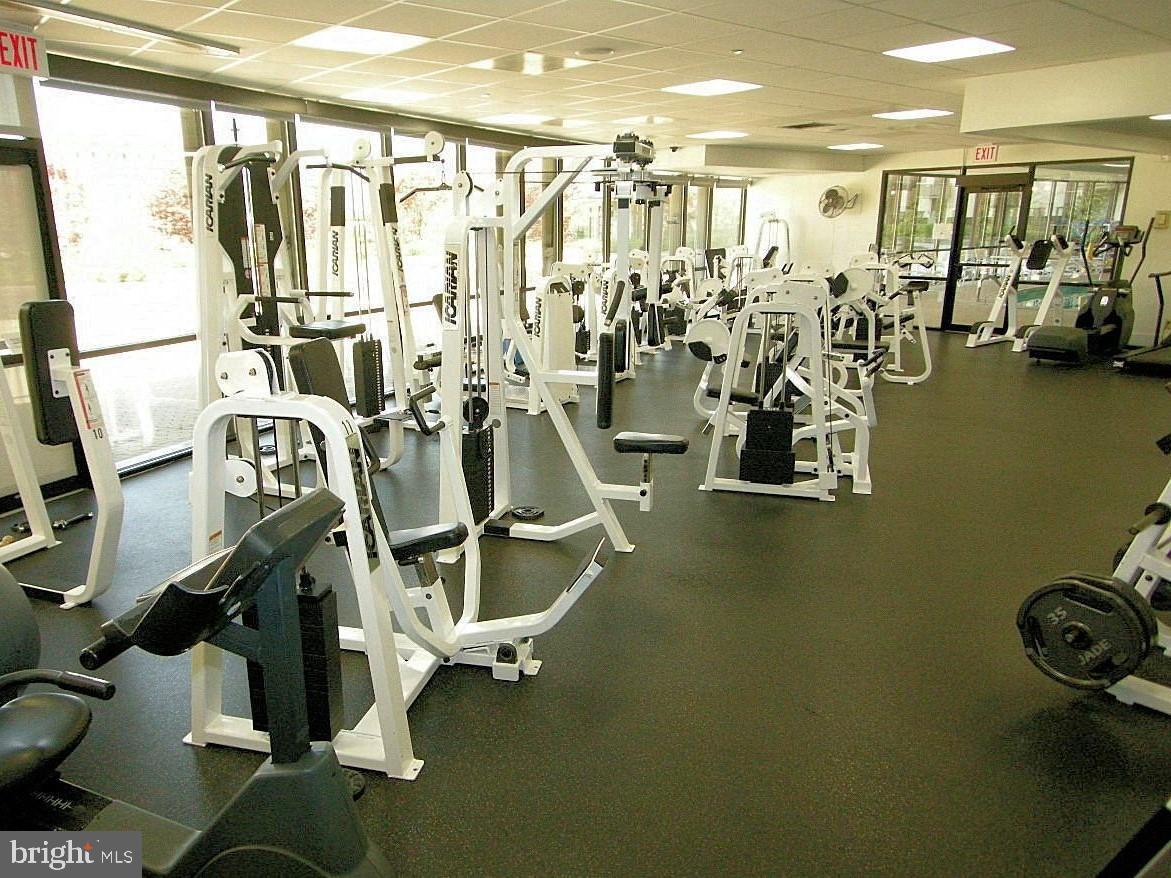 5225 Pooks Hill Road, Unit 228S Bethesda, MD 20814 - Photo 25 of 28 a view of a room with gym equipment