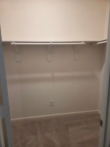 a close view of closet