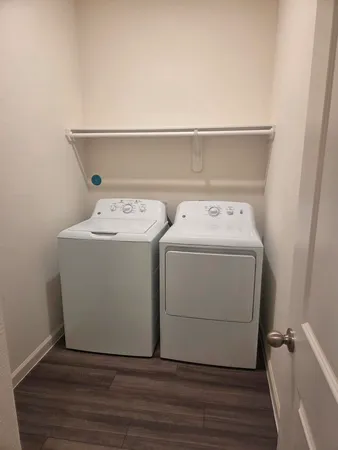 a view of a backyard with a garden