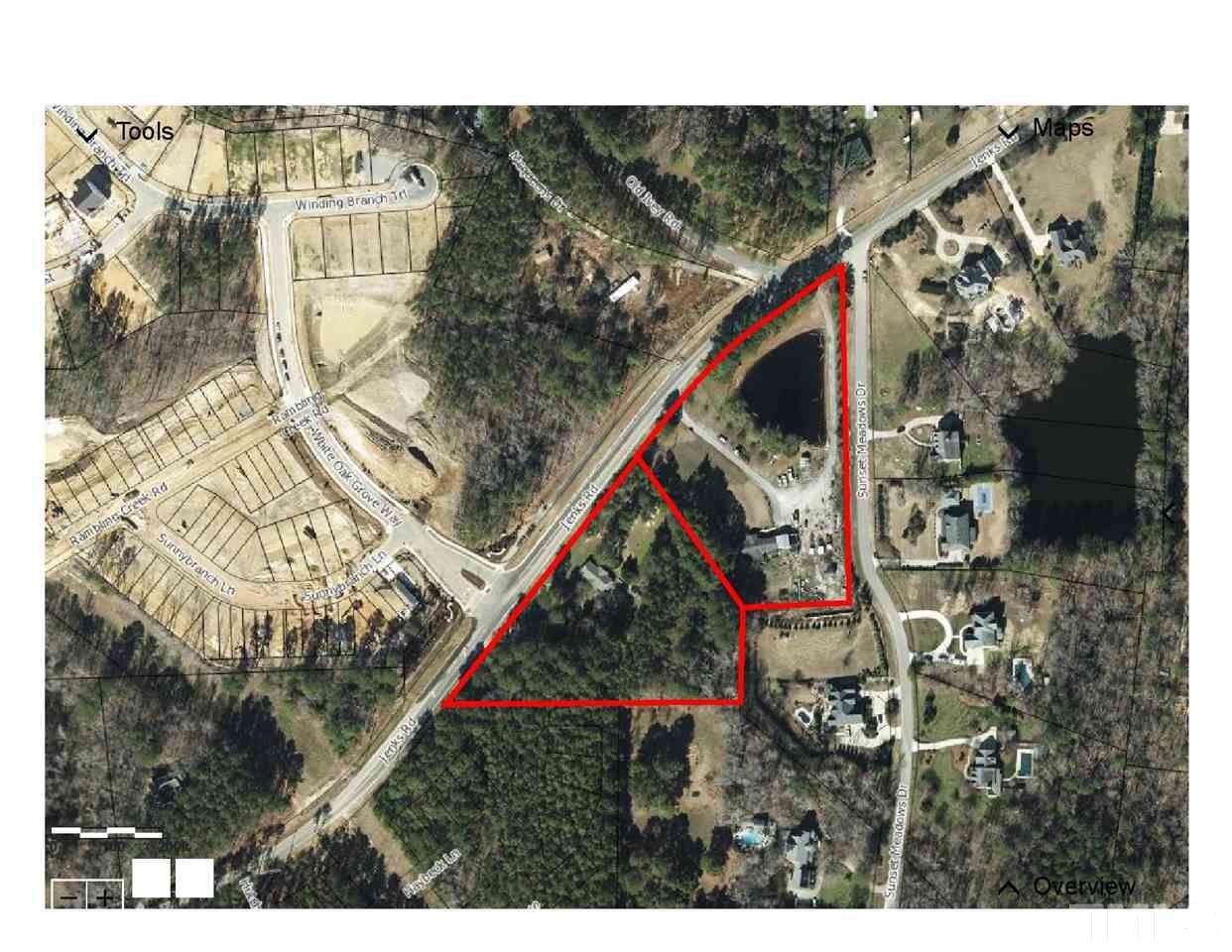7825 Jenks Road Apex, NC 27523 - Photo 3 of 9 GIS Map Land Assemblege Color