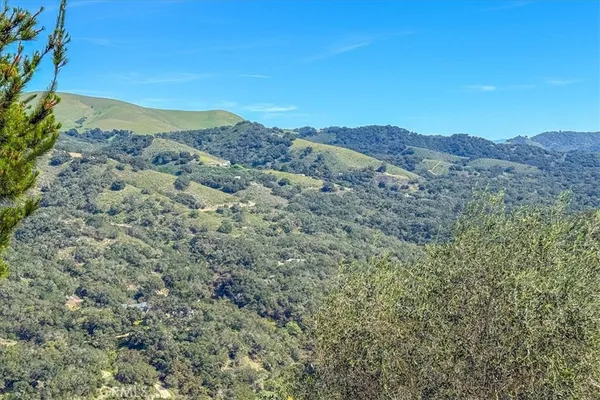 a view of a and mountain