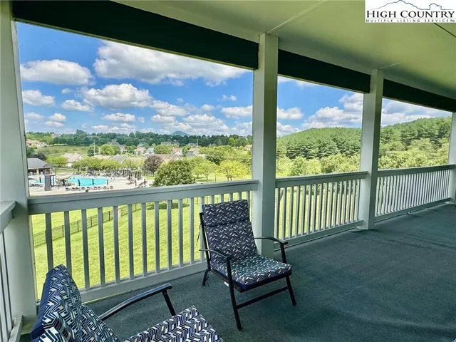 a view of a chair in the balcony
