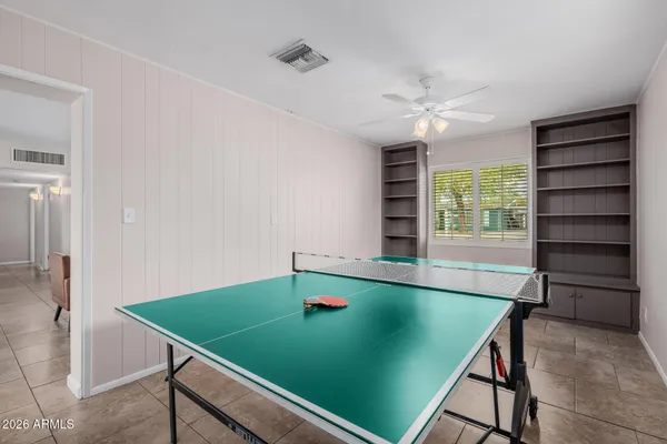 a outdoor space with furniture