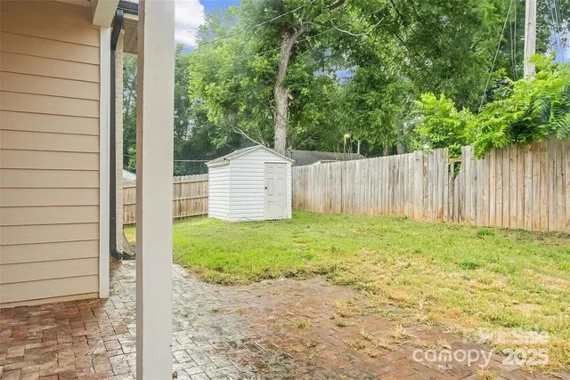 a backyard of a house