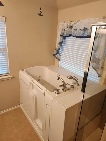 a close up of a storage and utility room