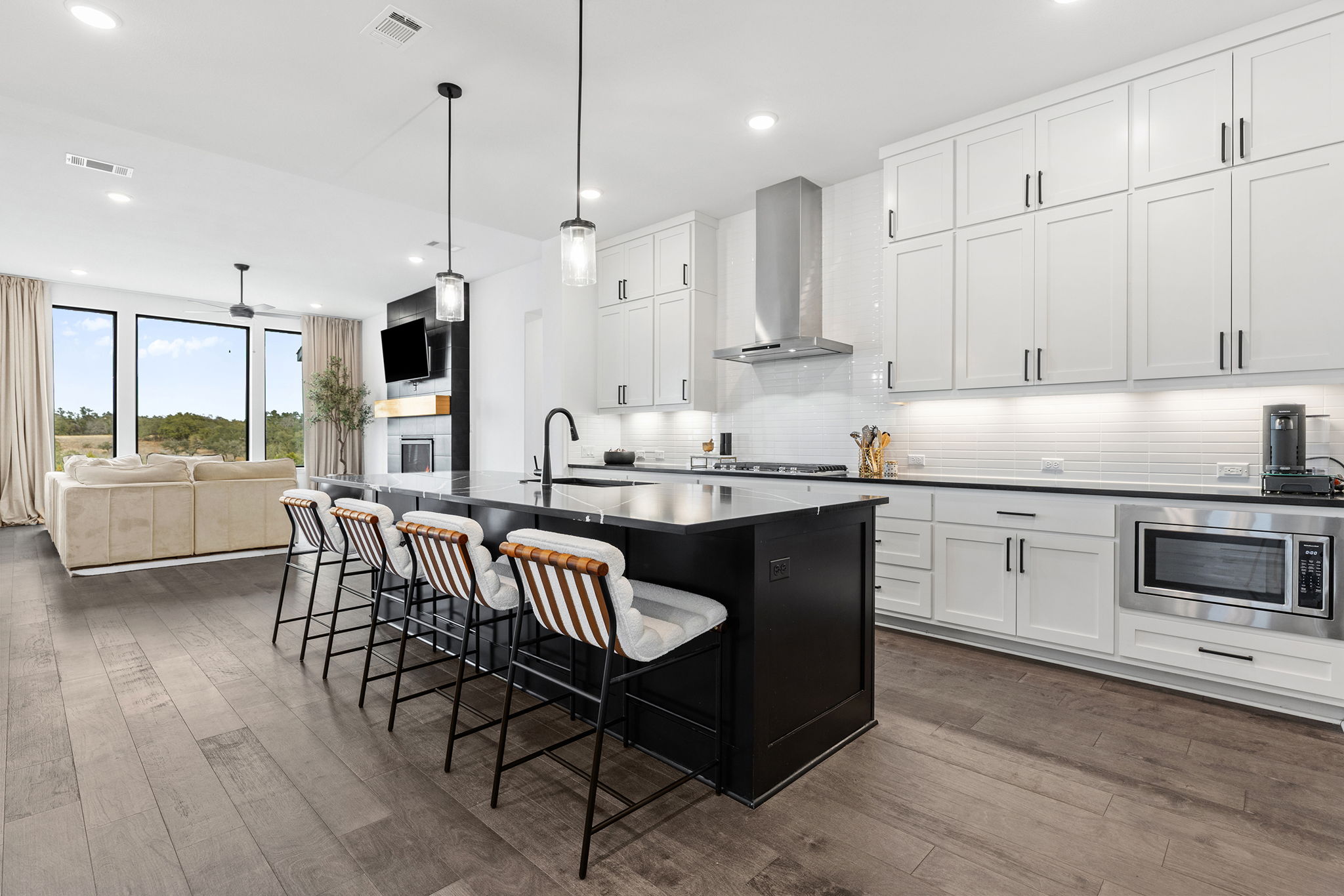439 Wellborn Road Liberty Hill, TX 78642 - Photo 2 of 40 Kitchen open to living room