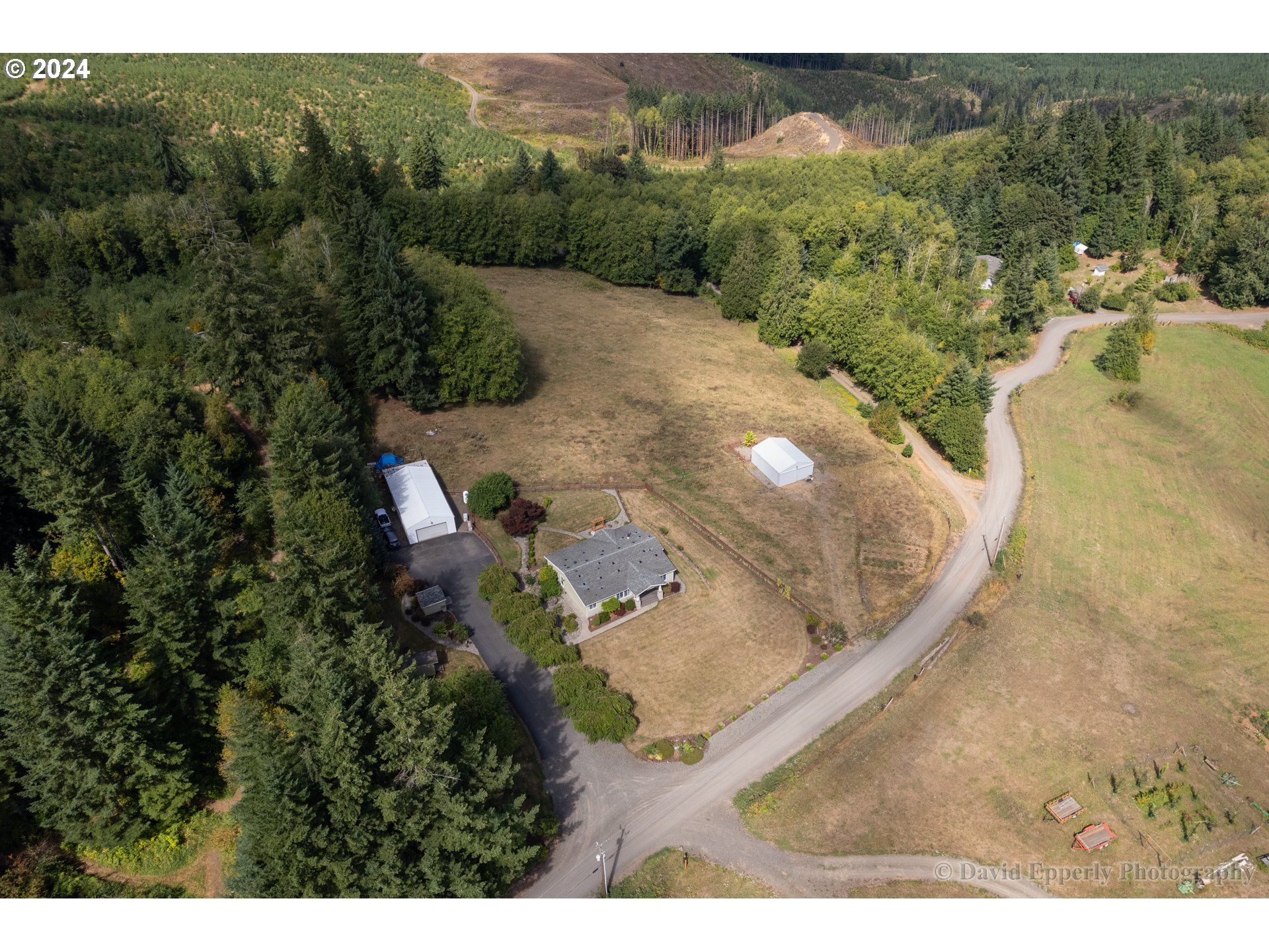 27765 Clark Road Deer Island, OR 97054 - Photo 35 of 38 Drone View/UAV