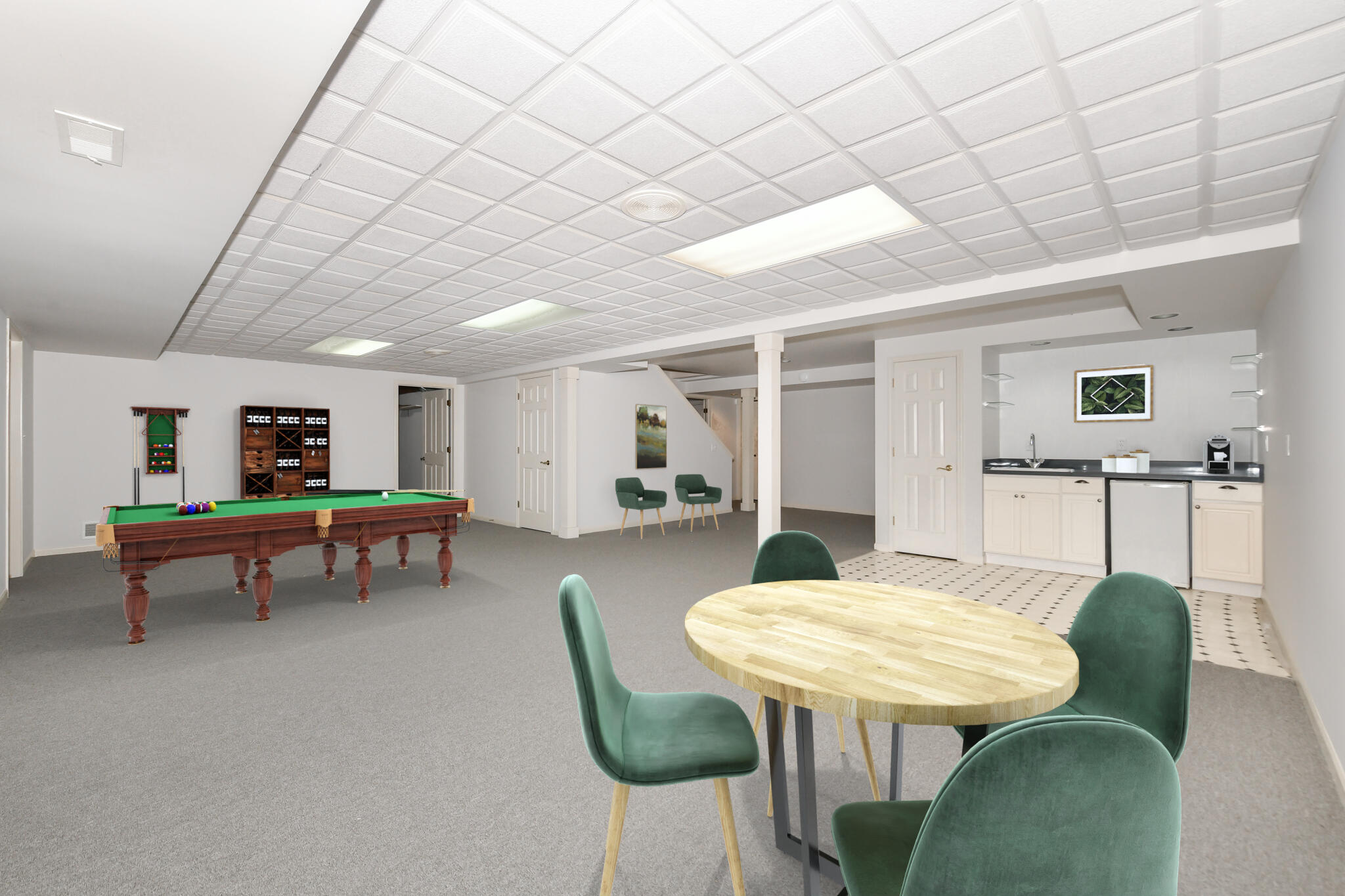 110 Eagle Pointe Drive, Unit 3A Delavan, WI 53115 - Photo 39 of 60 Virtual Picture of Lower Level Rec Room