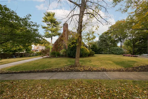 a view of a yard with an outdoor space