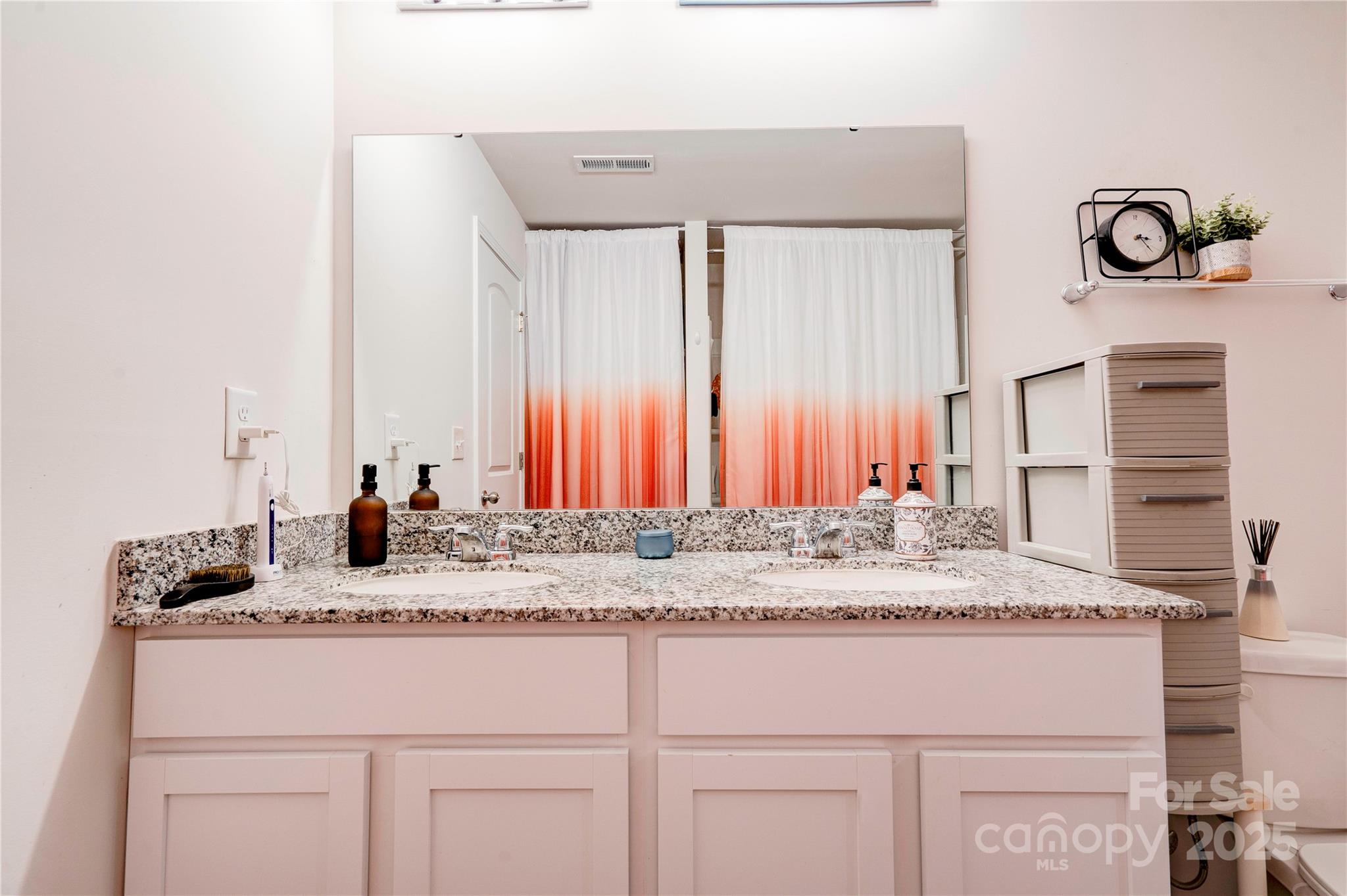 2344 Joes Lake Road Shelby, NC 28152 - Photo 39 of 47 a bathroom with a granite countertop sink and a mirror