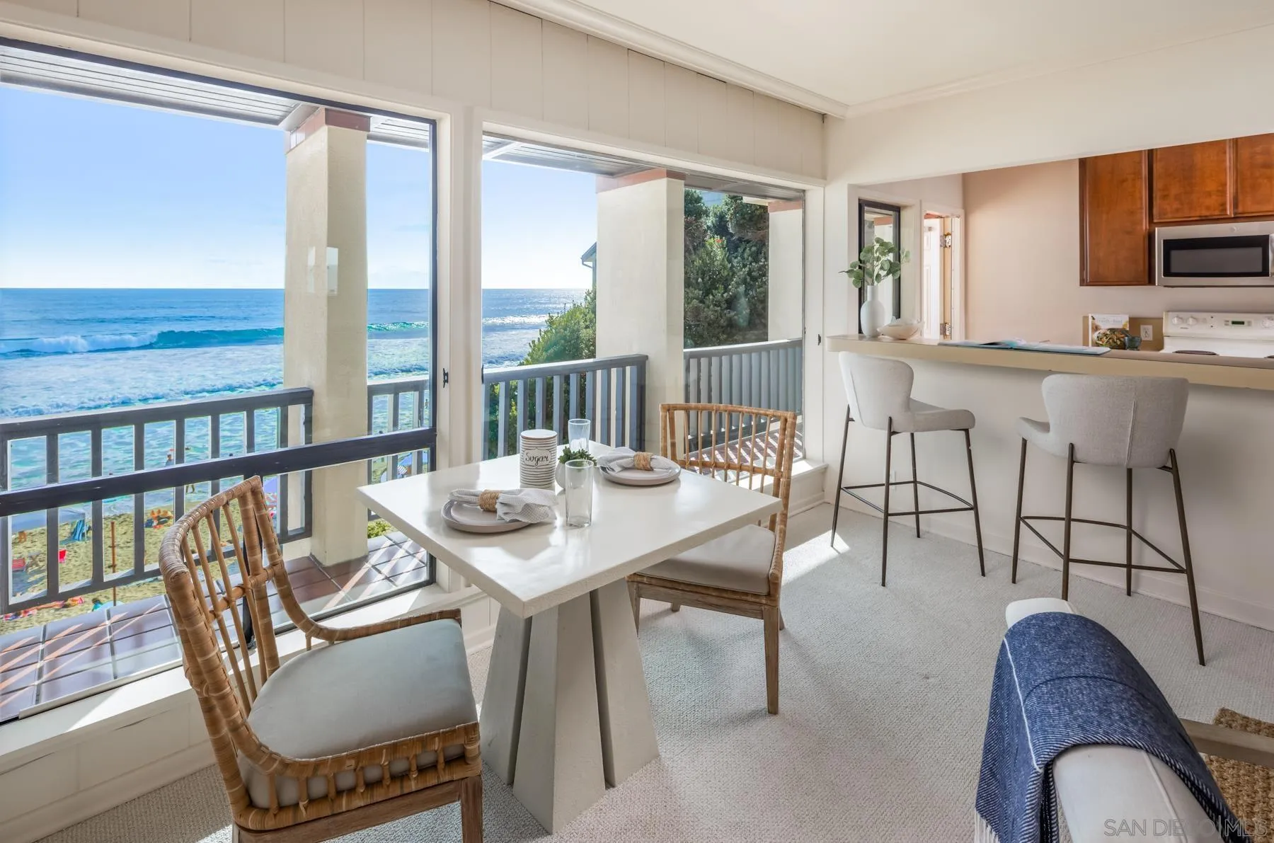 2977 Ocean Street Carlsbad, CA 92008 - Photo 20 of 44 a view of a dining room with furniture window and outside view