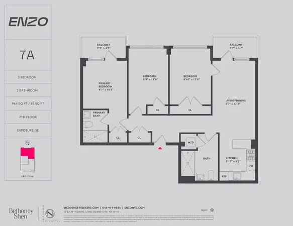 $1,500,000 | 11-52 44th Drive, Unit 7B | Long Island City