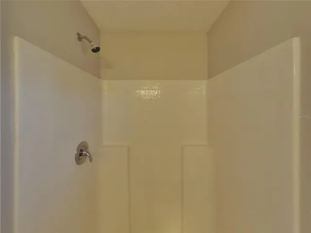 a close up of a shower