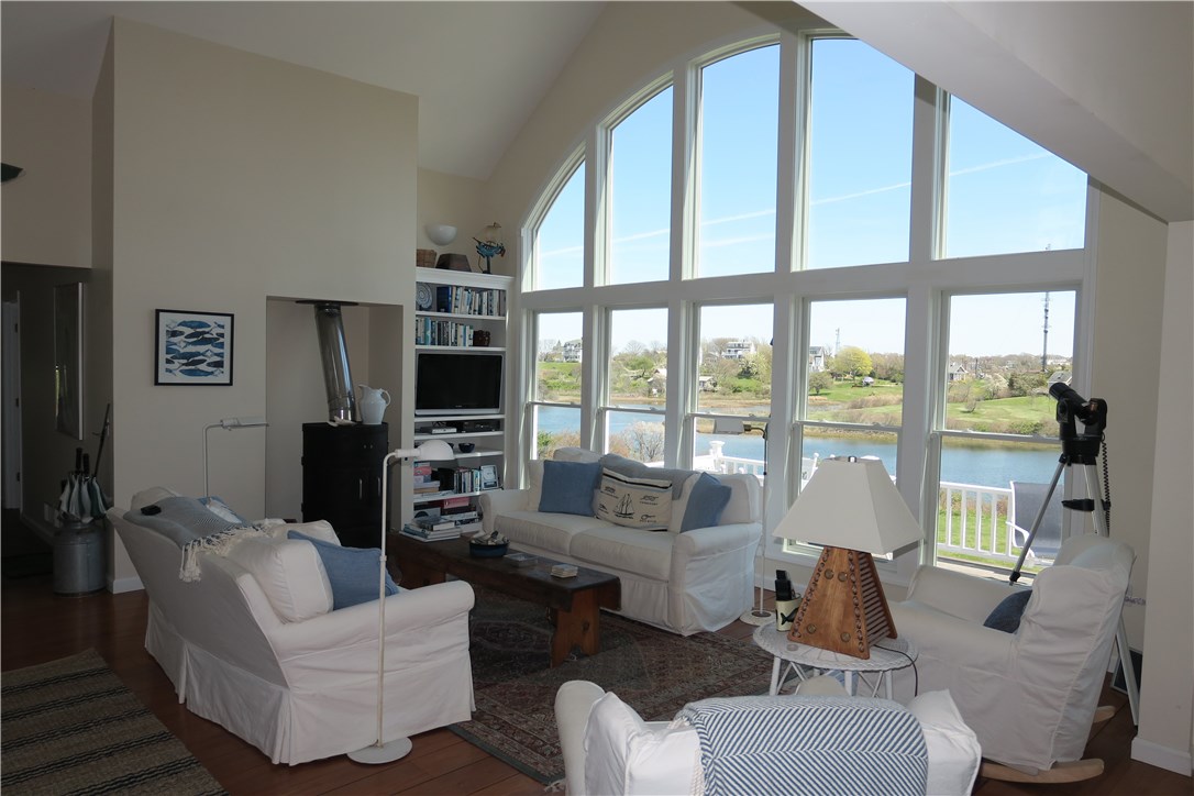 1205 Trims Road Block Island, RI 02807 - Photo 4 of 21 Living room with wood stove