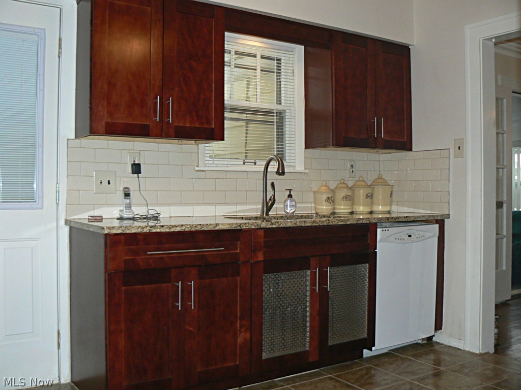 16015 Fernway Road Cleveland, OH 44120 - Photo 9 of 15 Kitchen Prep area which looks out onto nicely manicured grounds (when there is no snow) Door to left leads to mud room.