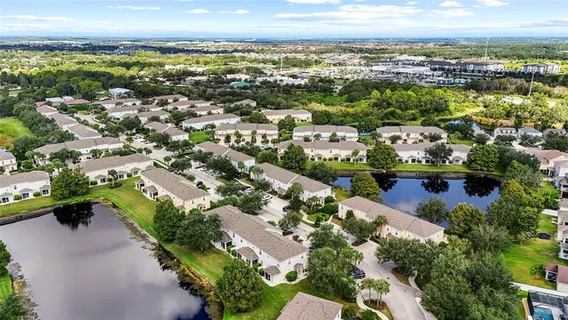 an aerial view of multiple house