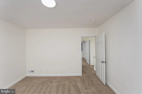 a view of an empty room