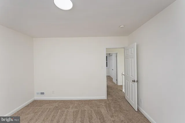 a view of an empty room