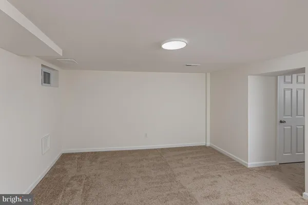 a view of an empty room