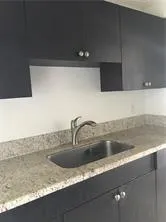 a close view of sink and tap