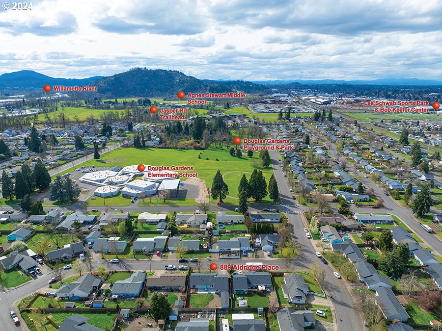 889 Aldridge Place Springfield, OR 97478 - Photo 42 of 46 Drone View/UAV