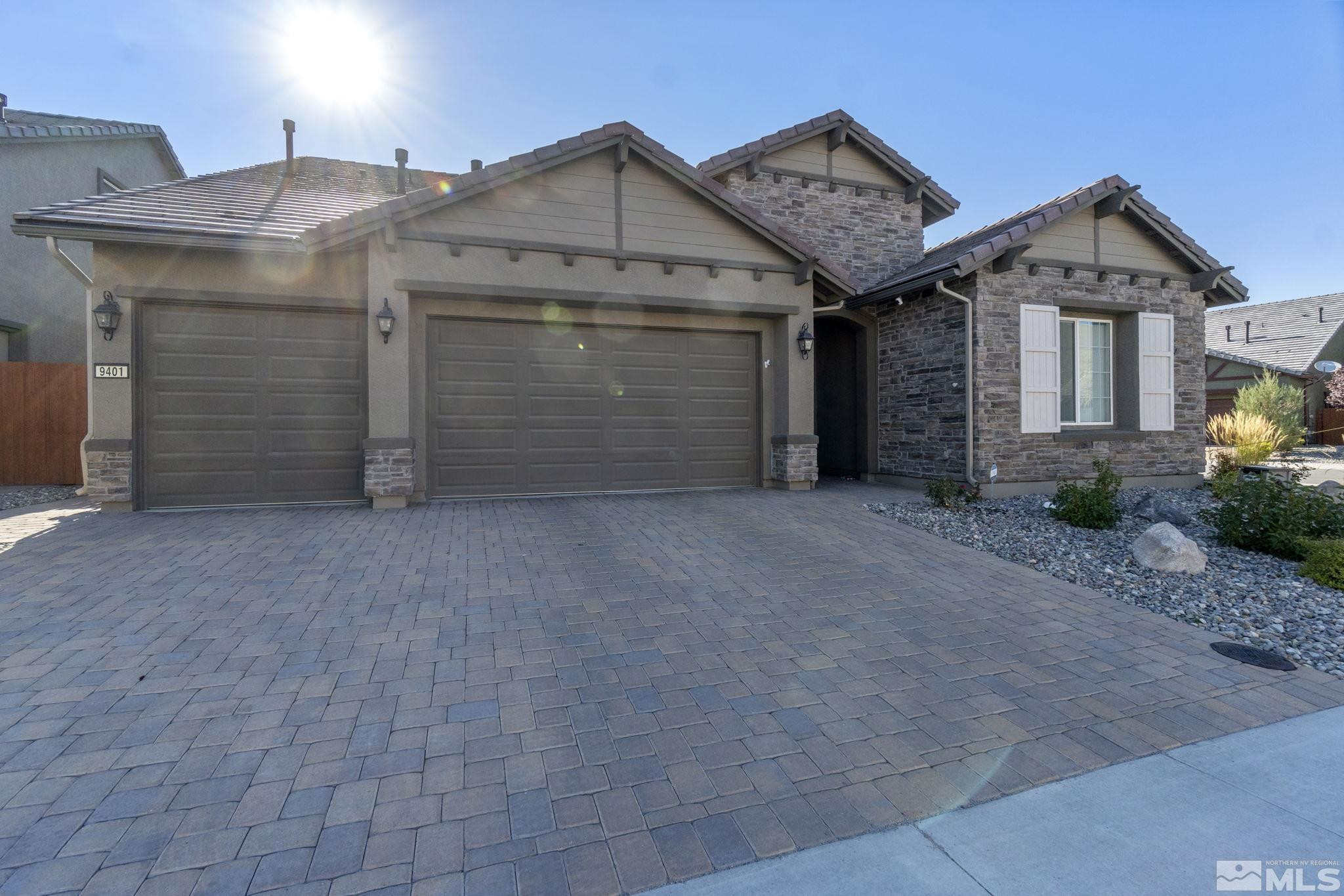 9401 Flying Horse Road Reno, NV 89521 - Photo 2 of 40 front view of a house with a yard