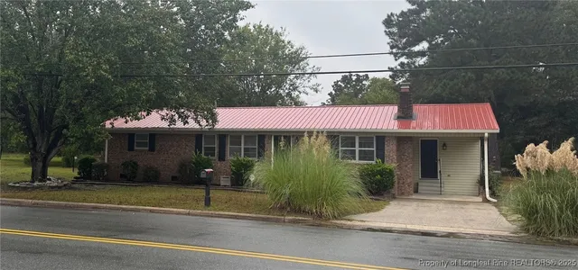 a front view of a house