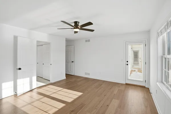 a view of an empty room