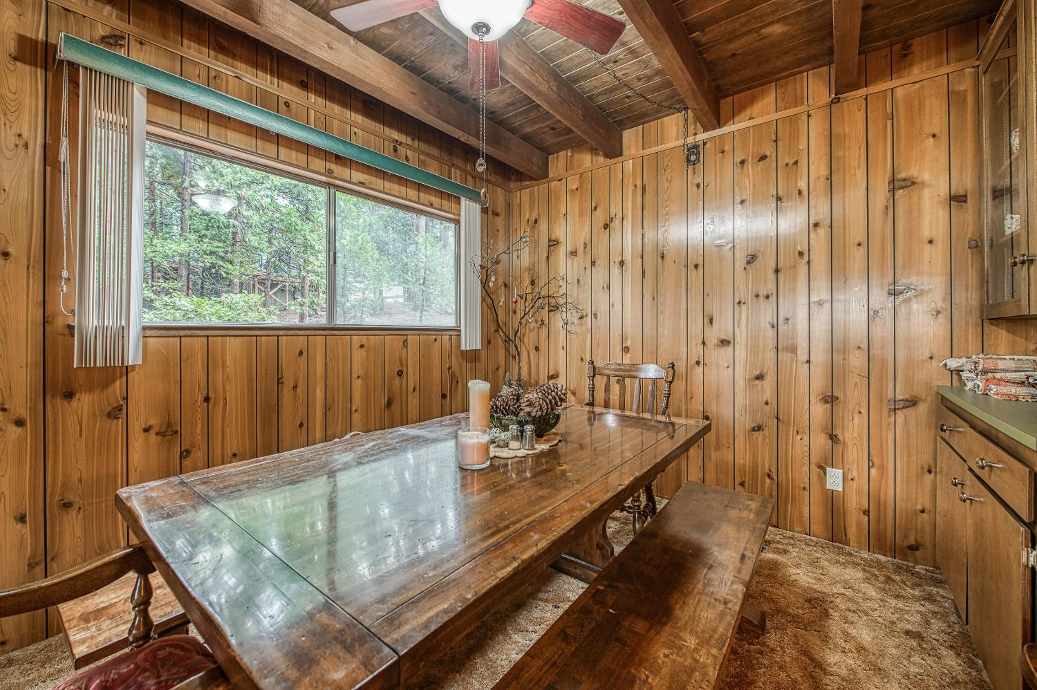 42303 Hanging Branch Road Shaver Lake, CA 93664 - Photo 13 of 39 a room with pool table and a window